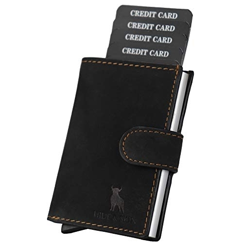 HIDE & SKIN Manchester Genuine Leather Wallet With Detachable Card Case for  Men - Hide and Skin